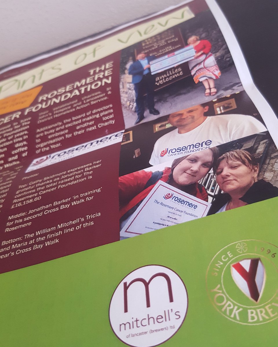 willymitchell's tweet photo. We made it to the front page! @RosemereCF @MitchellsofLanc #pintsofview #crossbaywalk #charitywalk https://t.co/FGP5PeICKQ