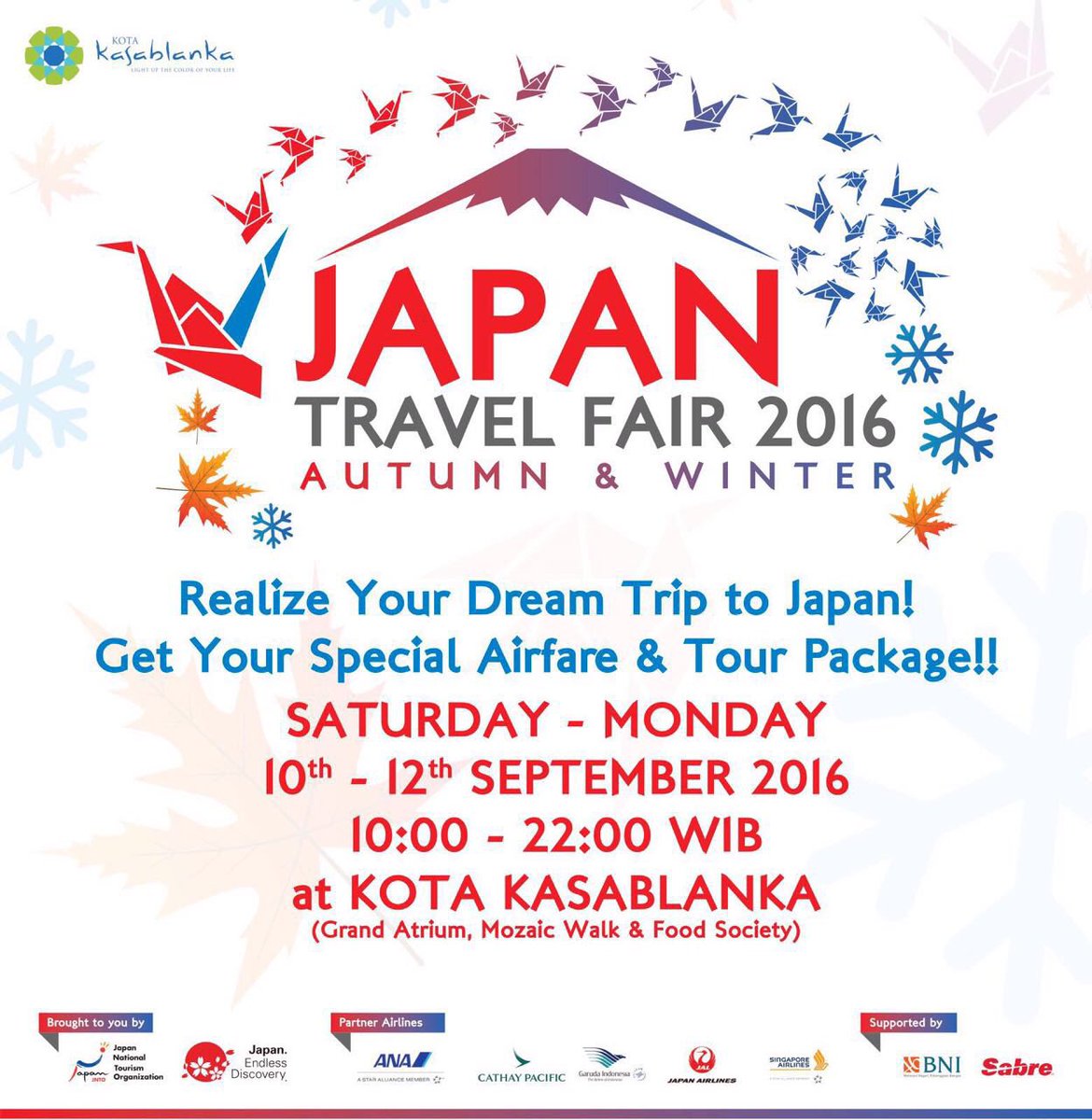 Besok Hiroaki KATO &amp; Cherly bakal jadi MC kuis untuk YOKOHAMA Prefecture dari pkl 16:00 di KOKAS! 
See you there!!