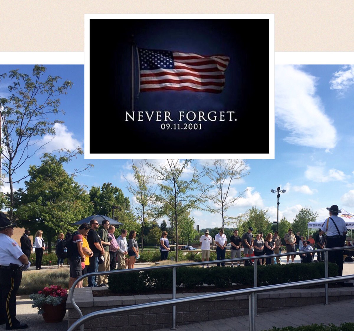 OUPD's tweet photo. In loving memory of the victims, in loving honor of the heroes. OU had a beautiful memorial service @OUClocktower. https://t.co/flZvQYcaJh