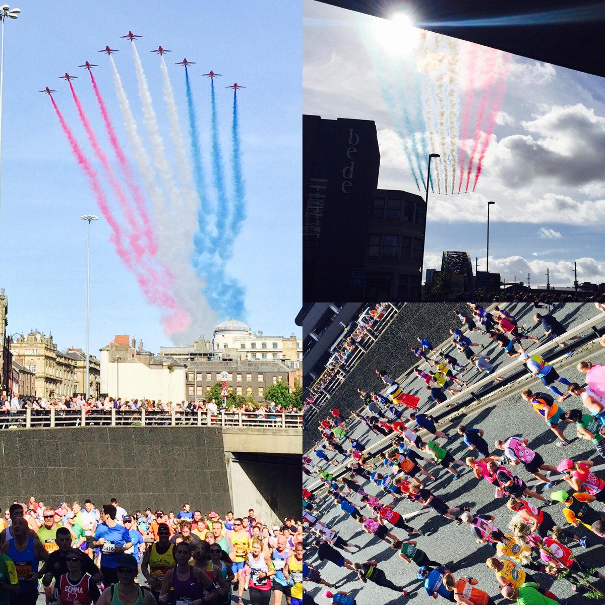 itsonlyaloft's tweet photo. @rafredarrows are always a fantastic sight #GNR #Newcastle #TyneBridge https://t.co/4rvULgco8O