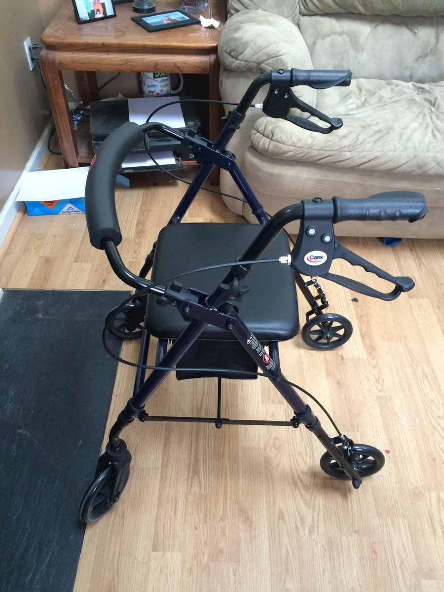 coolestmacey's tweet photo. My Walker. Can walk with it and sit down if you need to! @JDMorgan @wwwbigbaldhead #andylicoln https://t.co/KgmQcgDOC3