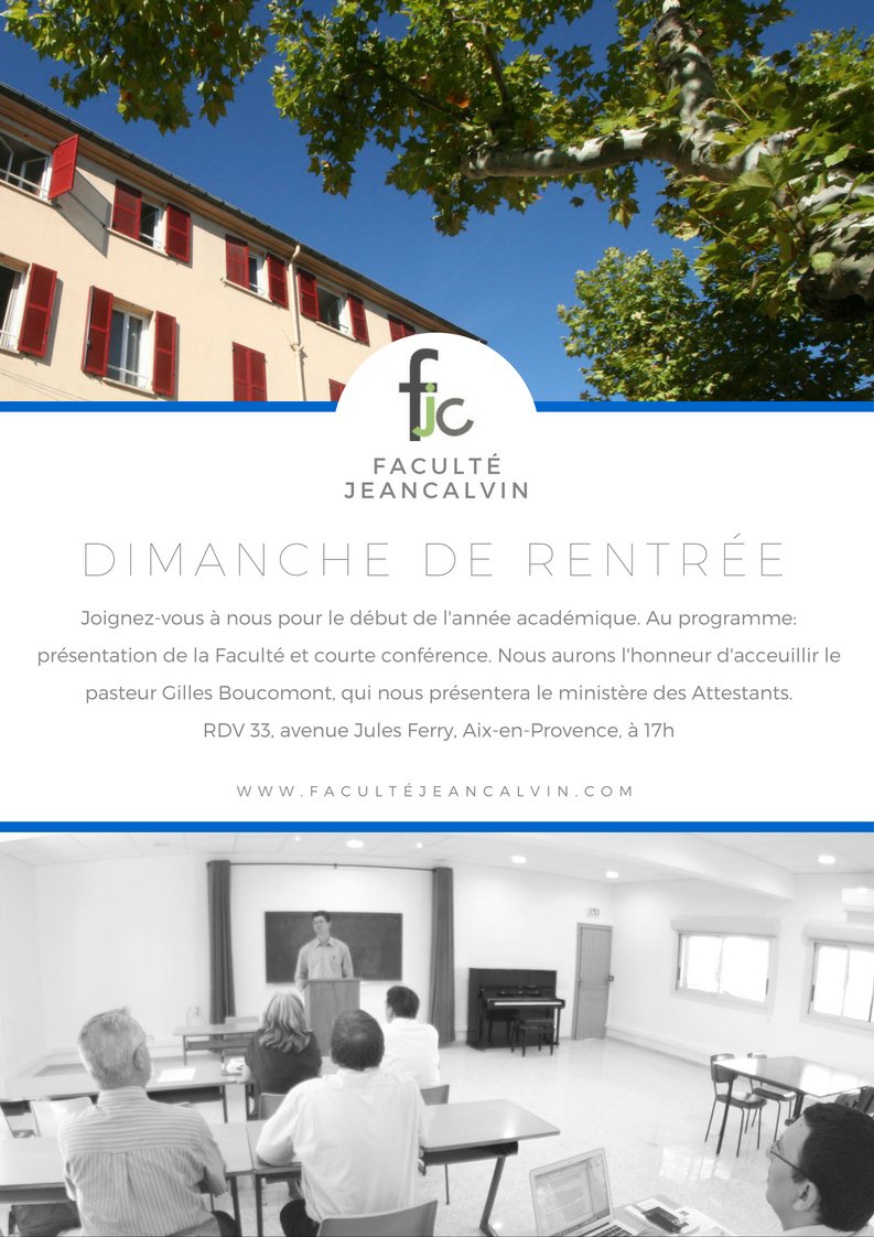 Faculté Jean Calvin tweet media