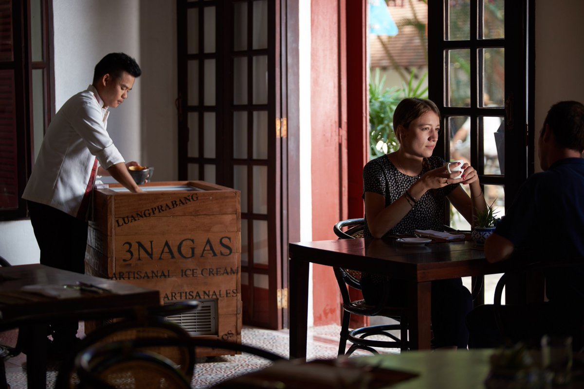Indulge yourself with the magnificent artisan ice cream at 3 Nagas Coffee Shop.
#Laos #LuangPrabang