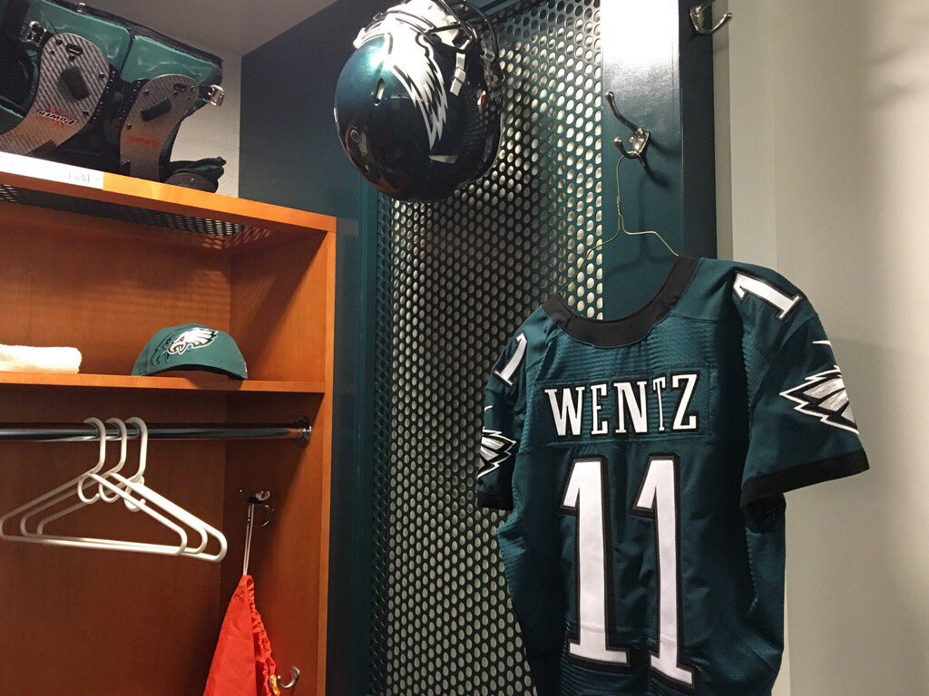 Eagles's tweet photo. QB1. Game 1.

#FlyEaglesFly https://t.co/t0CCs4DHlm