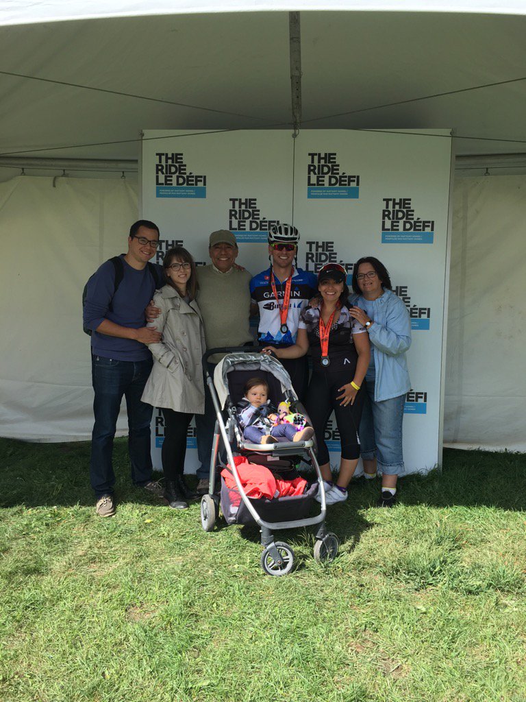 HeatherJMcLean's tweet photo. Congrats @cmatute on completing the 108km @DoTheRide !  You made your family proud. #THERIDE16 https://t.co/oK8RM9RCKq