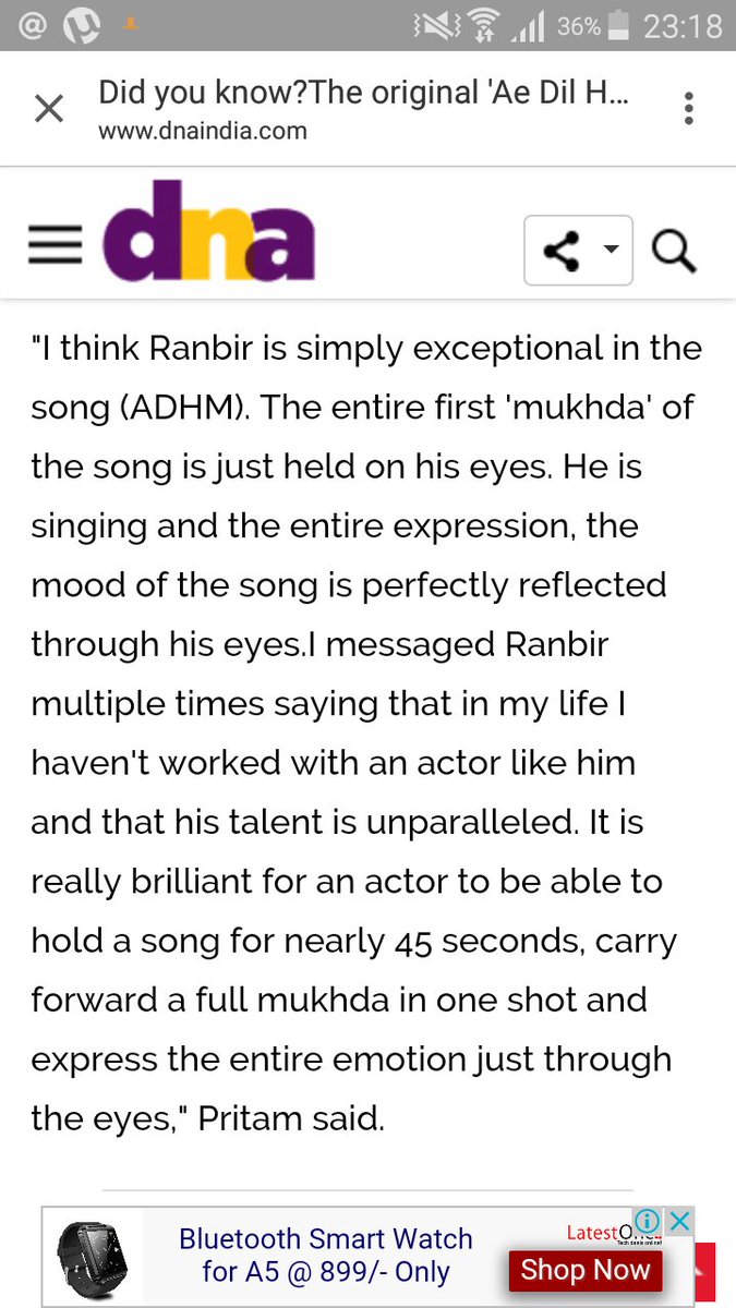 Ravi__B's tweet photo. Yes. Agree . #RanbirKapoor was brilliant in #ADHMTeaser . Eyes 😍  . Now #SRK cameo is confirmed . #fdfs https://t.co/e16NrnUpkU