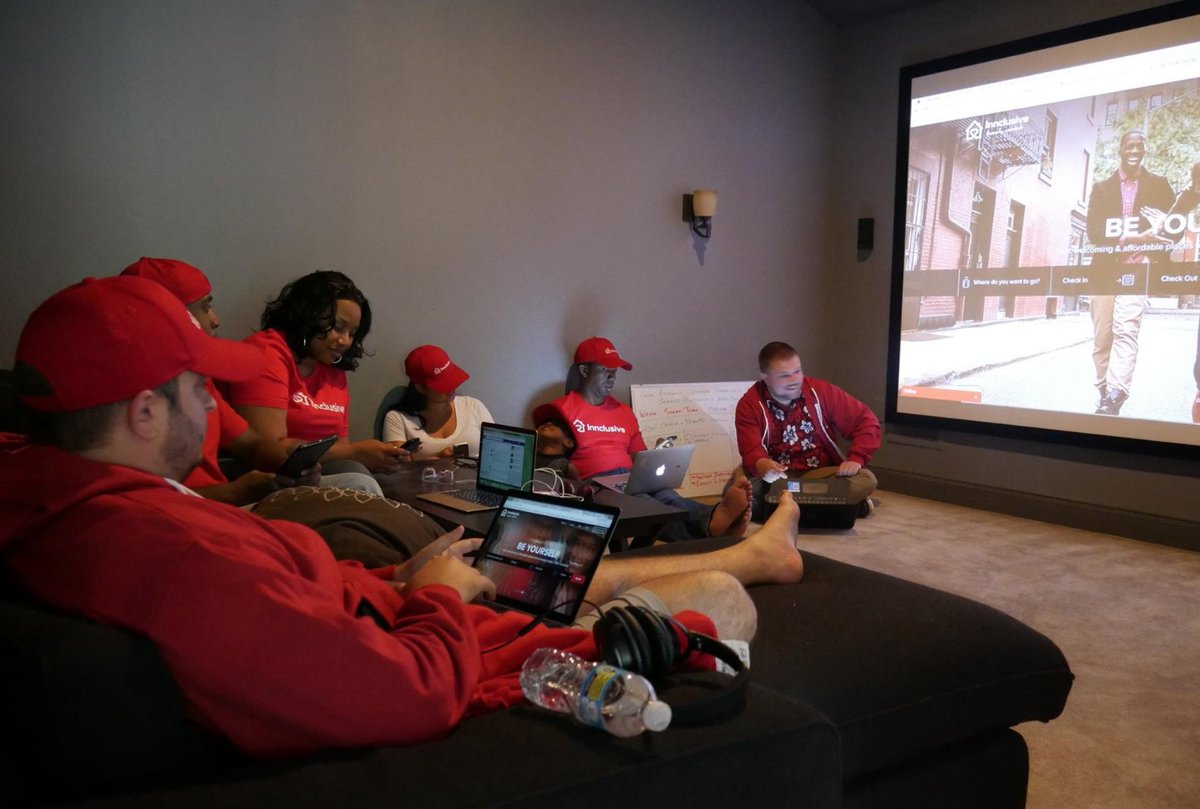 Innclusive's tweet image. The @Innclusive team just moved in together! Living &amp;amp; working on a mission! A change 'gon come! 🛌  🛌  #soonthere