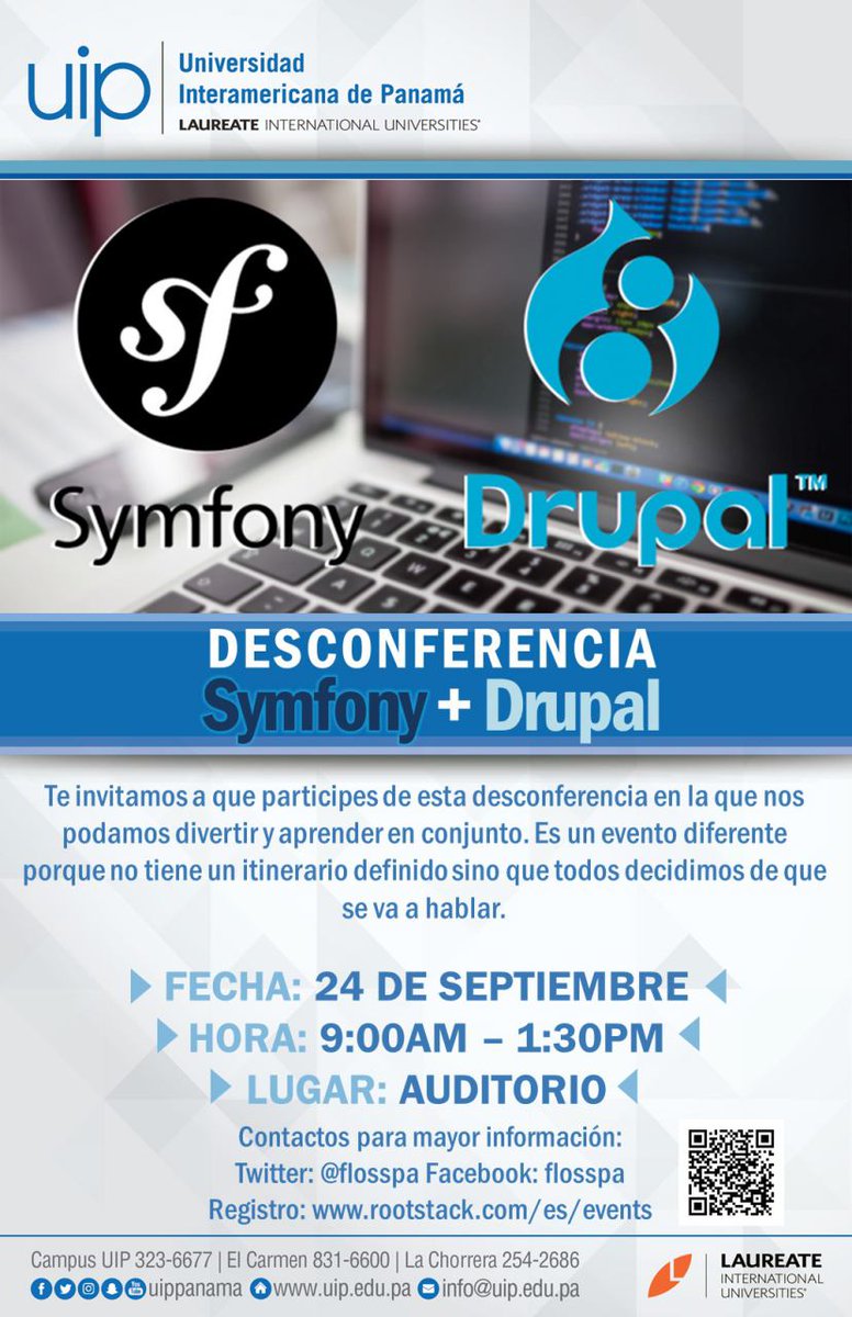 flosspa's tweet photo. Organizamos junto a los amigos de @rootstack El Desconferencia. Participa con nosotros!! Será en la @uippanama https://t.co/GvPsfSrKdr