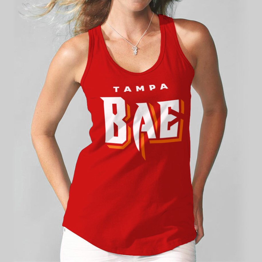 tampabaestuff's tweet photo. Tampa Bae tanks now available! Link in profile. #gobucs #buccaneers #tampabay #tampabaybucs #siegetheday #tbvsatl https://t.co/r3x9bkfThv