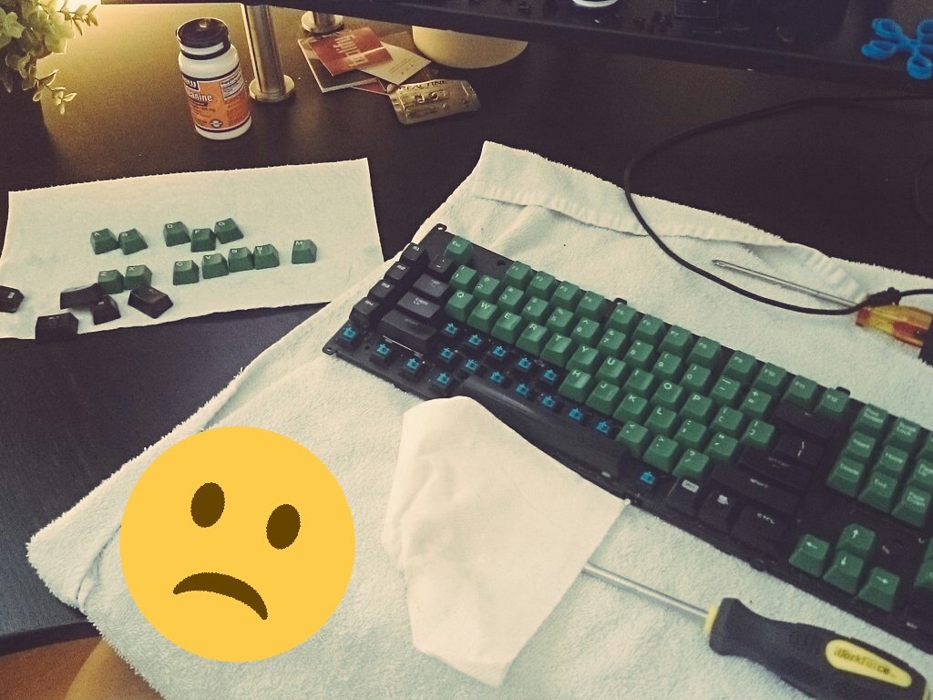 When you spill tea on your keyboard.