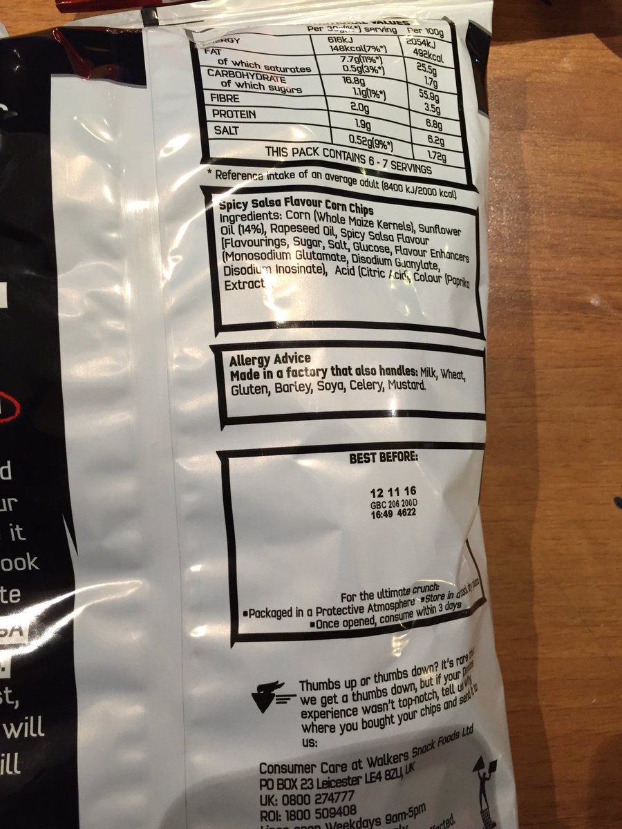 mariya246x's tweet photo. @DoritosUK The ingredients are pretty much the same but the spicy salsa aren't suitable for vegetarians. Why? https://t.co/hdtVprEL2Z