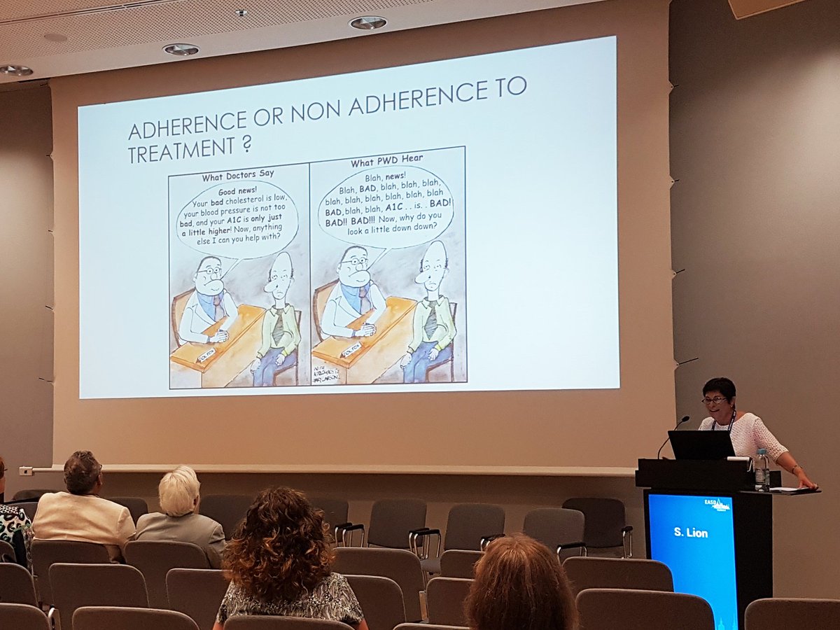 MedcaseFinland's tweet photo. The #EASD2016 diabetes conference started with super-interesting #DESG2016 Adherence to treatment showdown. Thanks! https://t.co/9S079zA90v