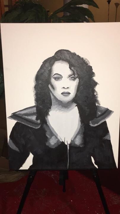 pandazigns's tweet photo. #Painting of @NiaJaxWWE! #art #wwewomen #acrylic #art https://t.co/X0MEO611gQ