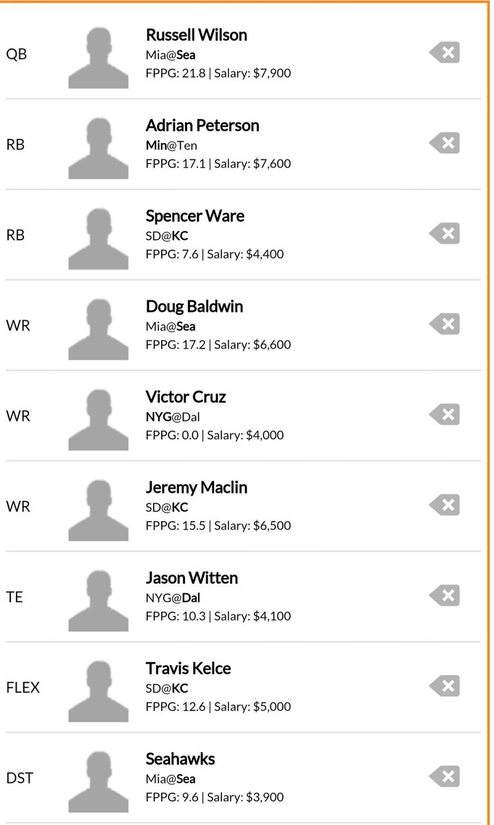 OneBadGreene's tweet photo. My @DraftKings lineup! #ReadyToCollect https://t.co/2s7kkg4RjU