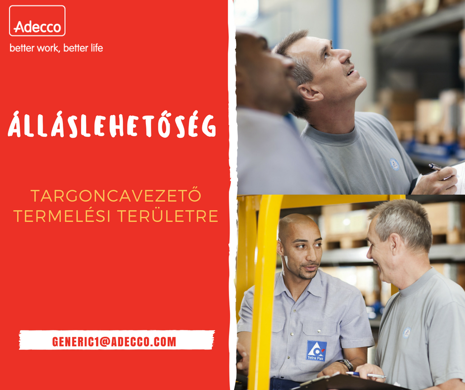 AdeccoHungary's tweet photo. Targoncavezető szakembert keresünk termelési területre, Budaörsre.
Részletek és jelentkezés: https://t.co/ShRNSXa8Ig https://t.co/ih7RupknXj