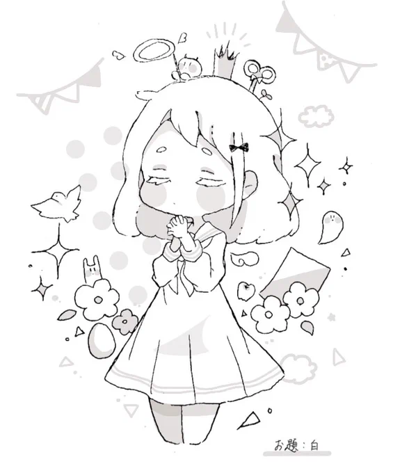 #セーラー服版深夜の真剣お絵描き60分一本勝負

色が欲しいおんなのこ 
