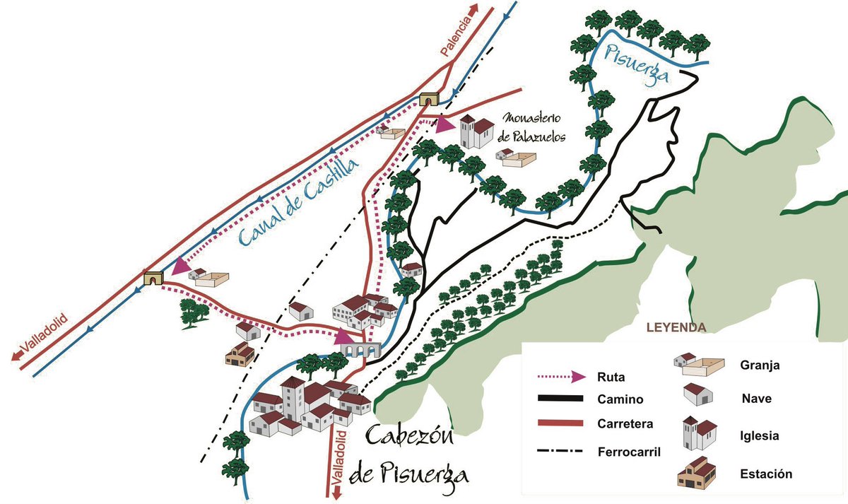 RutaVinoCigales's tweet photo. El Canal de Castilla a su paso por @cabezondepisu #patrimonio #enoturismo #conocelo @CyLesVida https://t.co/5vtUbZBzDU