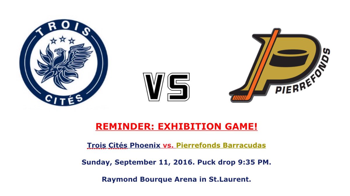 3CitesPhoenix's tweet photo. It's game day!
#GameDay #troiscitesphoenix #Outremont #stlaurent #montroyal #junioraa #Hockey #exhibitiongame https://t.co/94y41PNApa