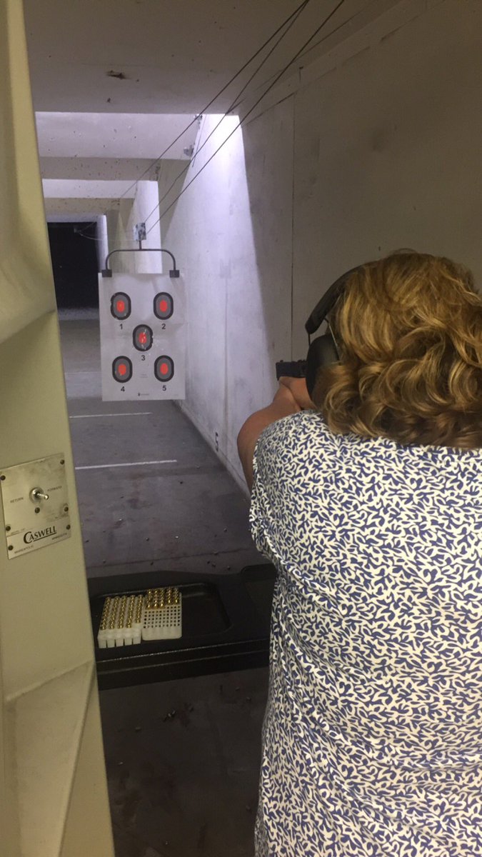 aKaGonzi's tweet photo. Took my mom to the range, and taught her how to fight terrorism one slug of sweet American freedom at a time. https://t.co/aPuFfezLdz
