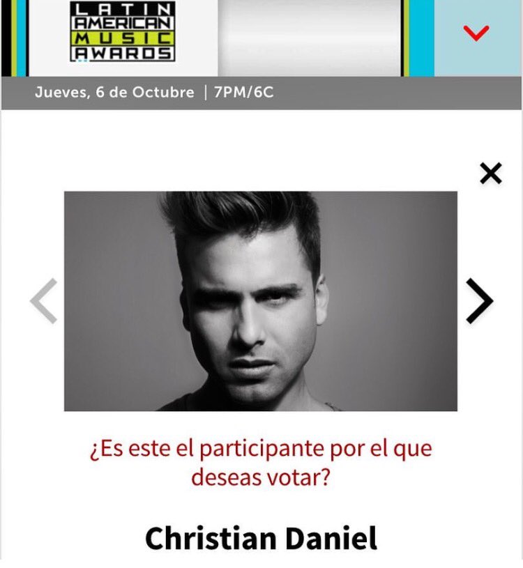 LatinAMAs's tweet photo. .@ChristianDmusic comparte imágenes de sus fans votando por él, ¿y tú ya entraste a https://t.co/3Owgie5FJj? 🙌🏽🎉👏🏽 https://t.co/LUpjkeAXsN