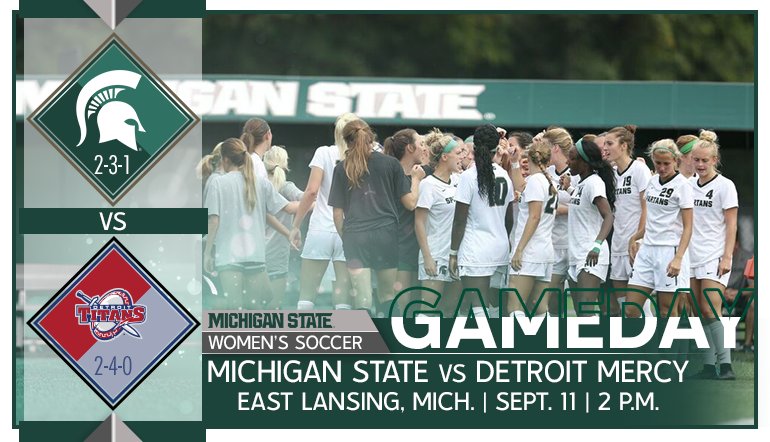 It's Game Day at DeMartin Stadium today! MSU takes on Detroit at 1 p.m. #GoGreen