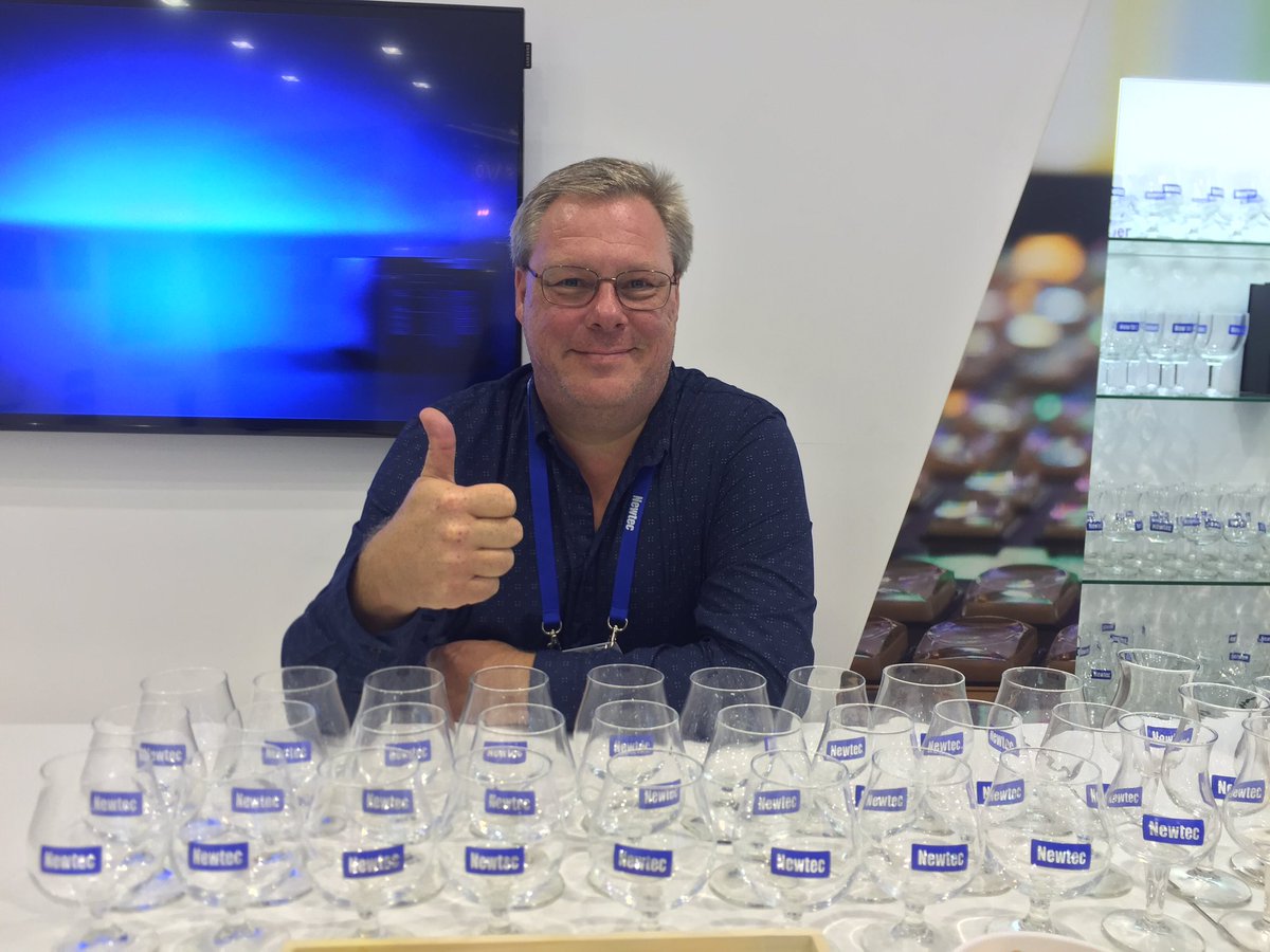 DaveSuffys's tweet photo. Ready for #HappyHour #ibc2016 #Newtec_Satcom https://t.co/Q3w1Ib42Tz
