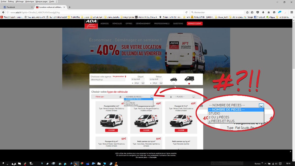 tu veux louer un utilitaire?! ADA te demande le nombre de pièces habitables ! #drole #internet #dingue #webmaster