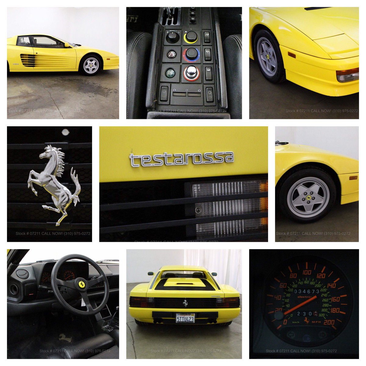 BHCarClub's tweet photo. #supercars - 1989 Ferrari Testarossa in #Flyyellow with black interior. Excellent original California car. $79,500 https://t.co/08FC3rOQuY