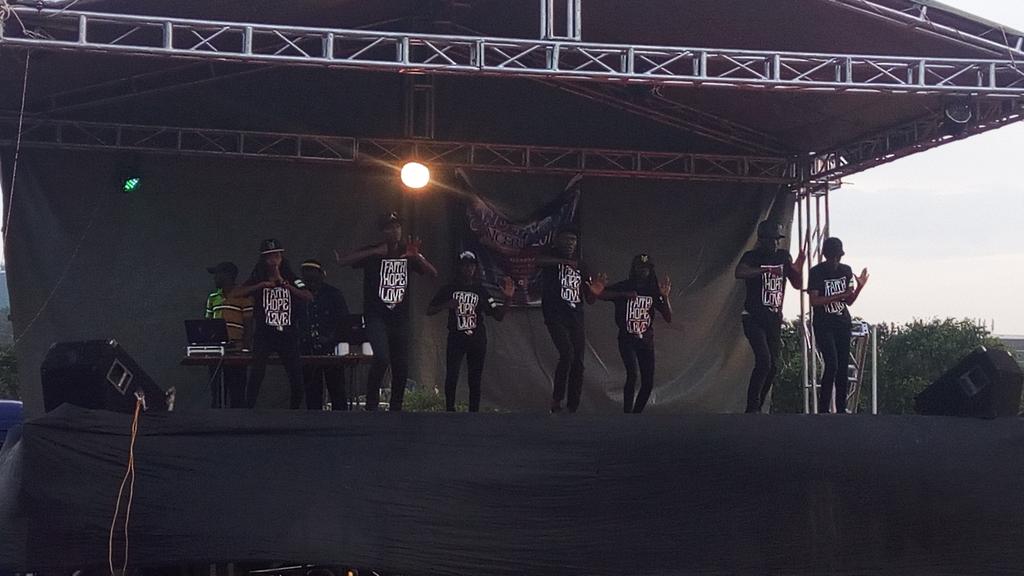 oworugambo's tweet photo. Taking center stage at the #DFConcert16 The Storm Riders https://t.co/YZme1xD7Rm