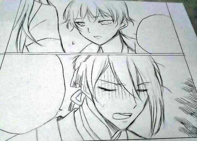 進捗。主線終わったから影をざかざかいれるだけ～。今日はこれくらいかなあ。 