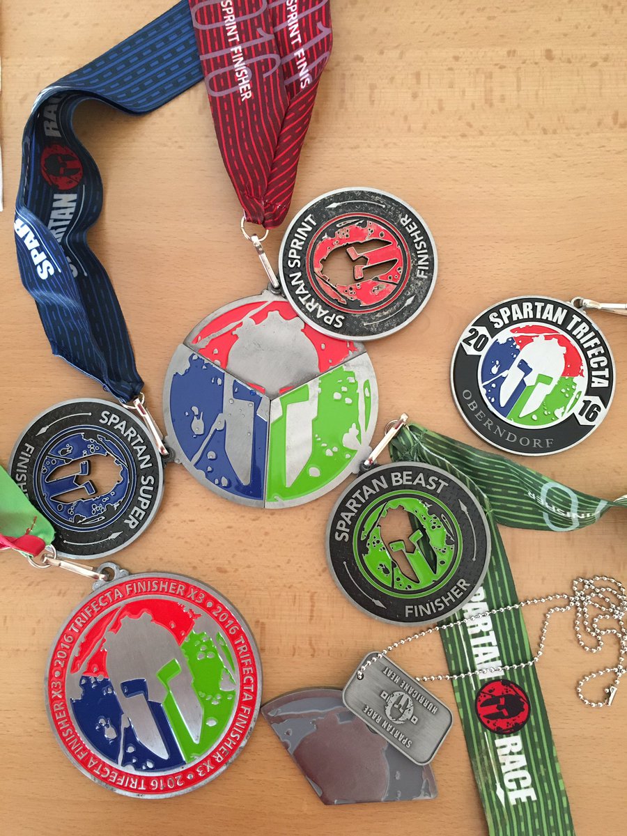 ToMAwesome7's tweet photo. What a perfekt @SpartanRace Weekend! 💪🏼 HH04 and Trifecta! #spartanoberndorf #whataweekend https://t.co/2ffvH7x4tT