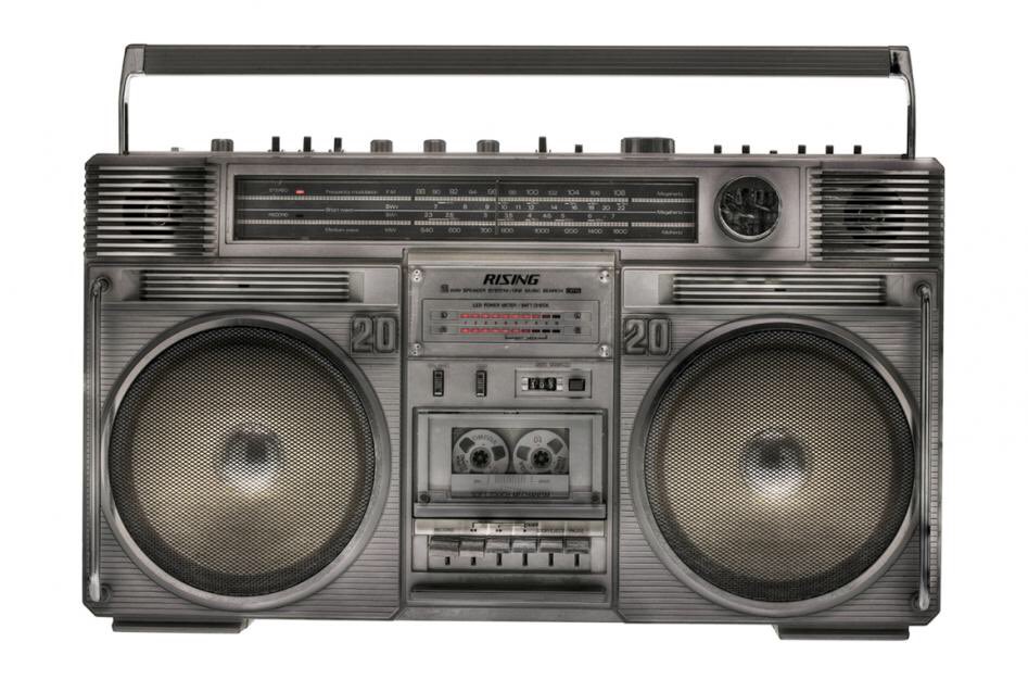AntiquesMag's tweet photo. #antiqueoftheday Rising SRC boombox, ca 1984. Photographed by @LyleOwerko for the #boomboxproject https://t.co/pSY3btxOWc