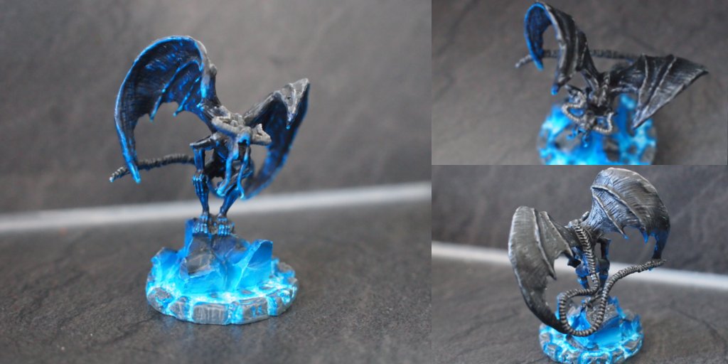 creakingshelf's tweet photo. Finally did some painting again :D a Nightgaunt for Cthulhu Wars! https://t.co/rOUV60uqBS