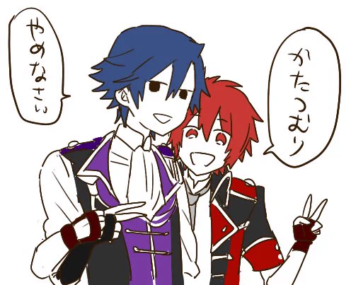 最初に描きたかったやつ 漫画にならなかったし距離が近いな…?って思ったけど距離が近いのは公式だった! 