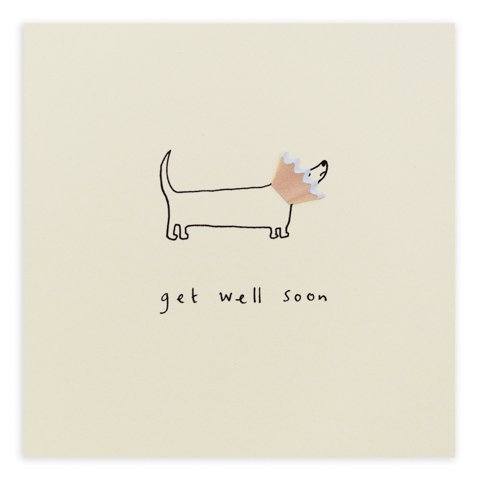 RuthJackson11's tweet photo. Great day so far @TopDrawerLondon Our new 'dog cone' get-well card getting a lot of love https://t.co/wsVEmaJWyN