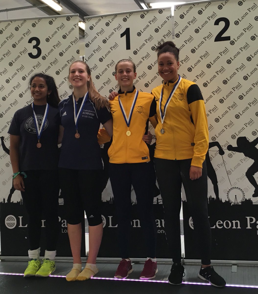 Truro also dominant in women's event at GB Selection comp in London: <a href="/cait2020/">Caiti Maxwell</a> GOLD, @Maiafash SILVER! #letsgotruro