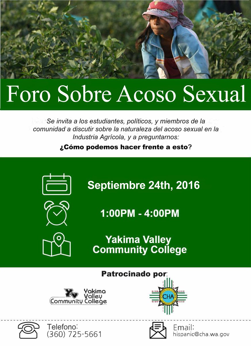 David_98908's tweet photo. Sexual Harassment Forum at YVC 9/24. Will engage workers and law makers on this important issue. https://t.co/FhXET2AsAE