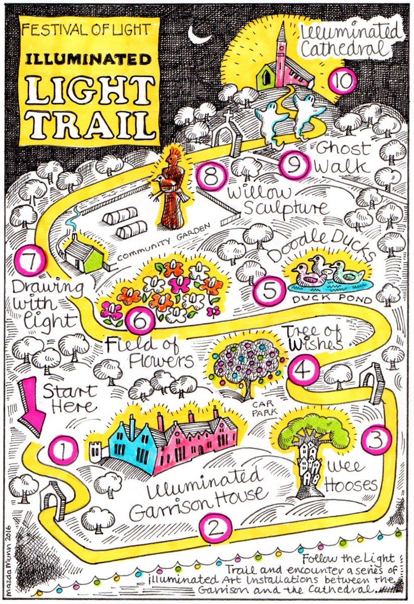MillportLights's tweet photo. Delighted to finally share our site map created by the wonderful Mazda Munn! #MillportFOL #IAD2016 https://t.co/sR32qGT347