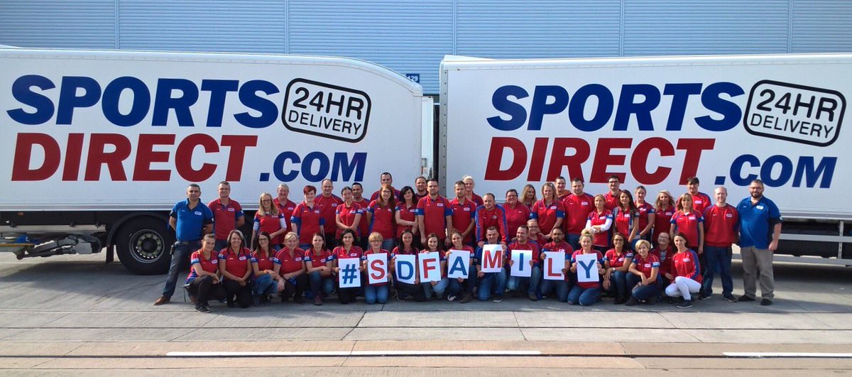 SCorrigan2006's tweet photo. #sdfamily warehouse team showing their 100% support for Sports Direct https://t.co/5p6OALisMl
