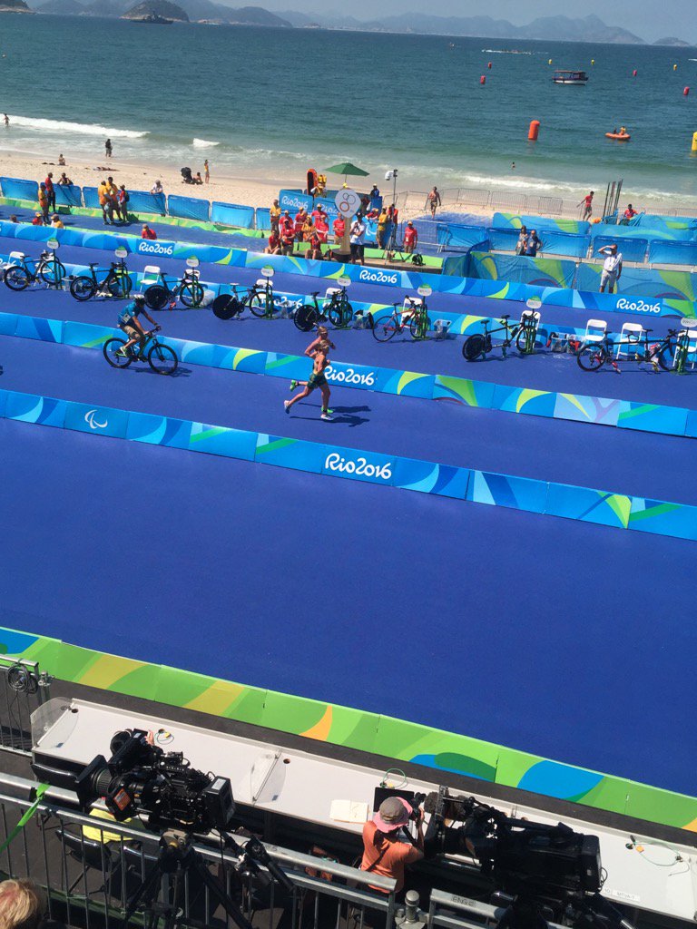 One run lap to go and it's <a href="/katiek23/">Katie Kelly OAM PLY (she/her) 🌈</a> with the gap!