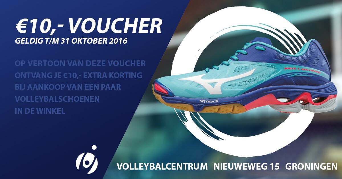 Ben jij al klaar voor het zaalseizoen? Check de kortingsvoucher en we zien je graag in de winkel! #volleybal #mizuno