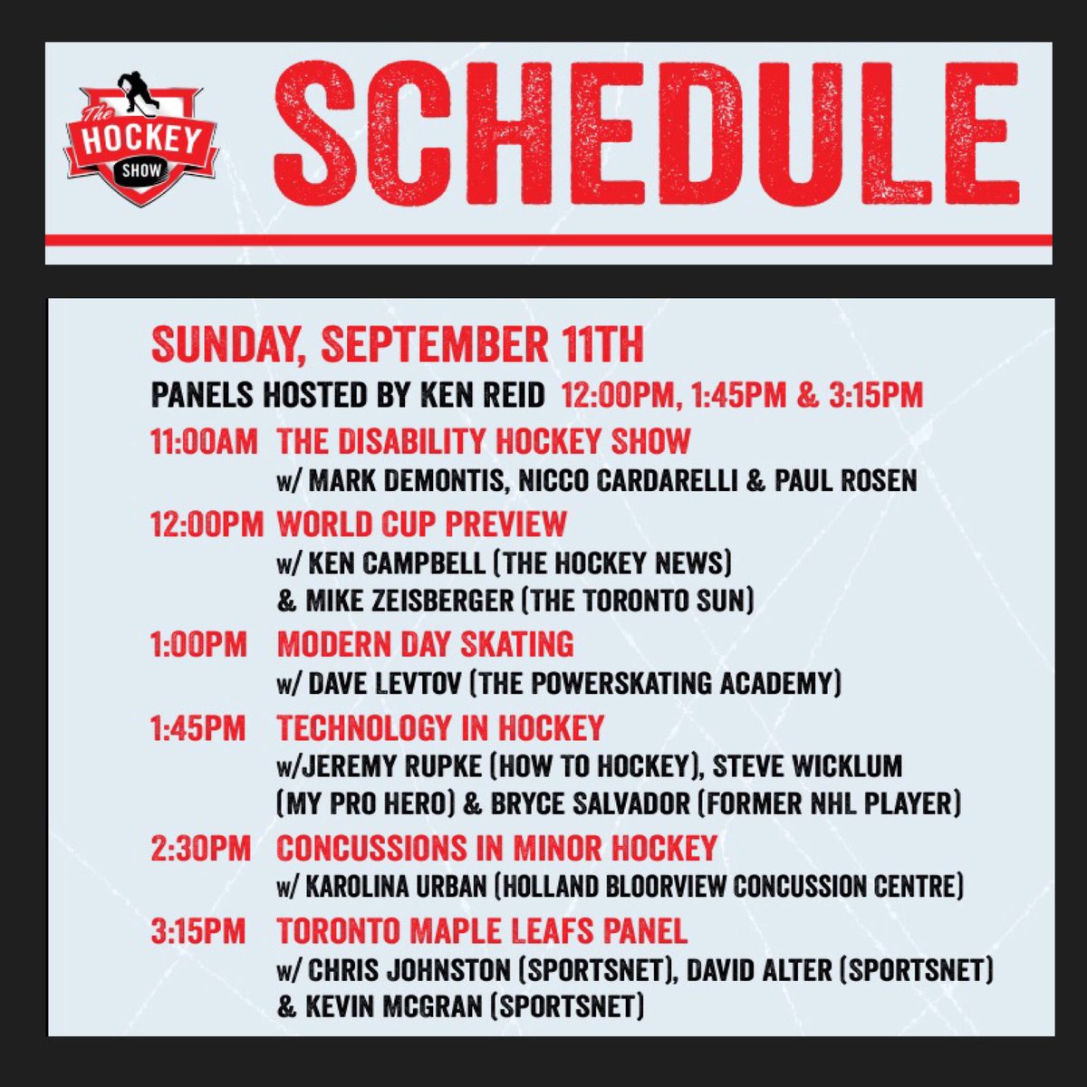 hockeyshowto's tweet photo. Today's lineup https://t.co/za9UKHT2pH
