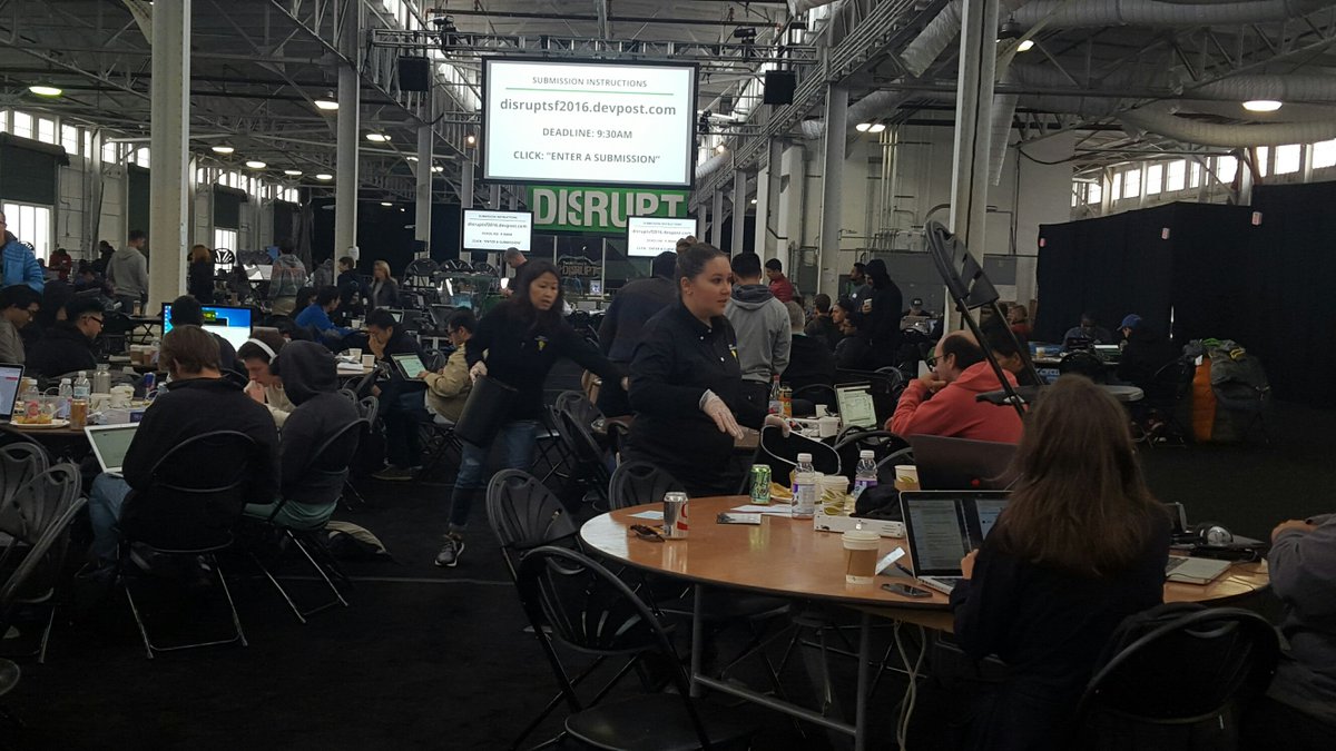 PacHackathon's tweet photo. Final approach!  Estimated arrival time is 9:30 to #HackDisrupt  Use carousel #TCDisrupt to pick up your prizes! https://t.co/xsf5azwgTr