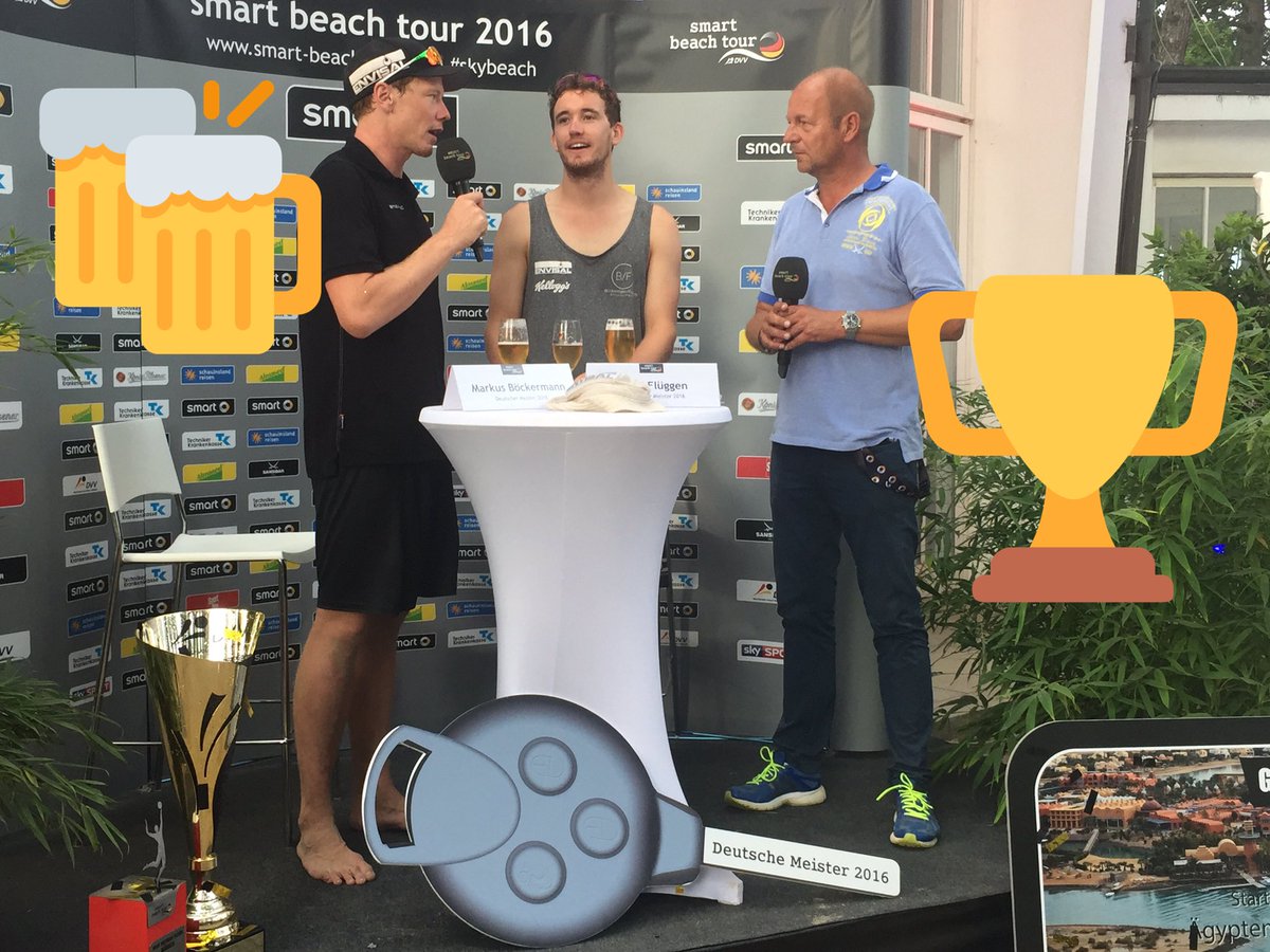 Final press conference with <a href="/BF_MarkusLars/">Böckermann Flüggen</a>, the German Champions 2016. #BeachDM