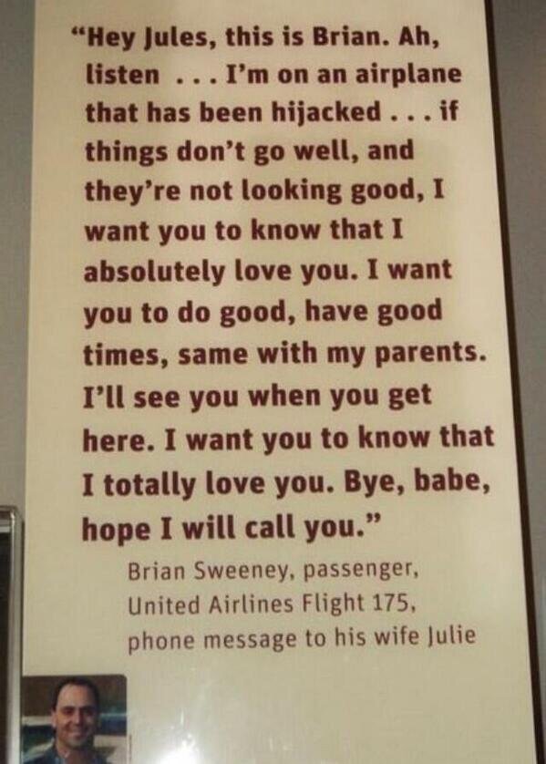 thefemaleboook's tweet photo. My heart just broke. R.I.P to all the people who passed away on 9/11 😔😢 https://t.co/aZ8SkanRme