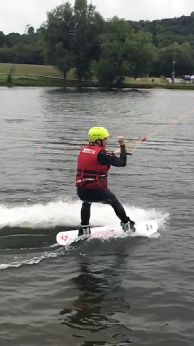 marc_bunce's tweet photo. Try something for the first time #wakeboarding @JB_WakeandSki two hours of adrenaline packed fun, loved it! https://t.co/9GAts1Ti9G