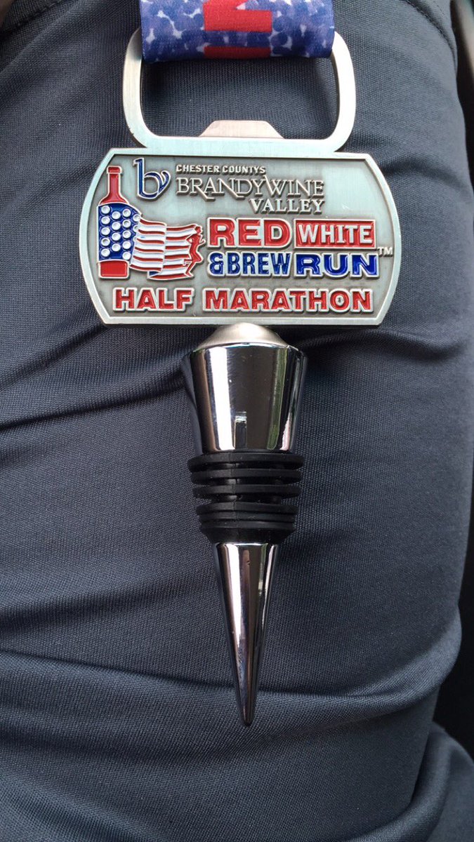 pfilippelli's tweet photo. Winner for best finisher medal @redwhitebrewrun https://t.co/s60bmUZcu5