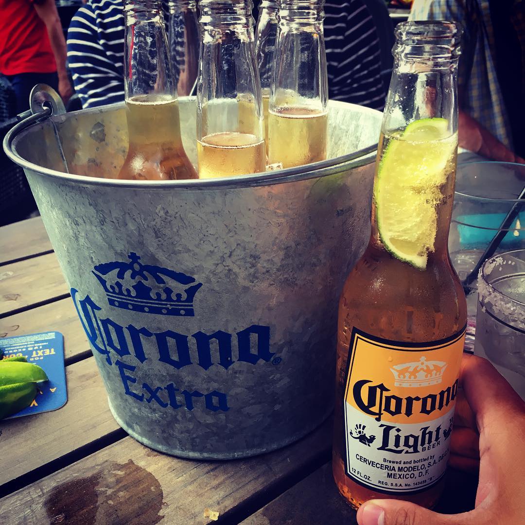 $15 Corona buckets + friends + beer garden = your best Sunday.
[📷: Jmacada via Instagram]