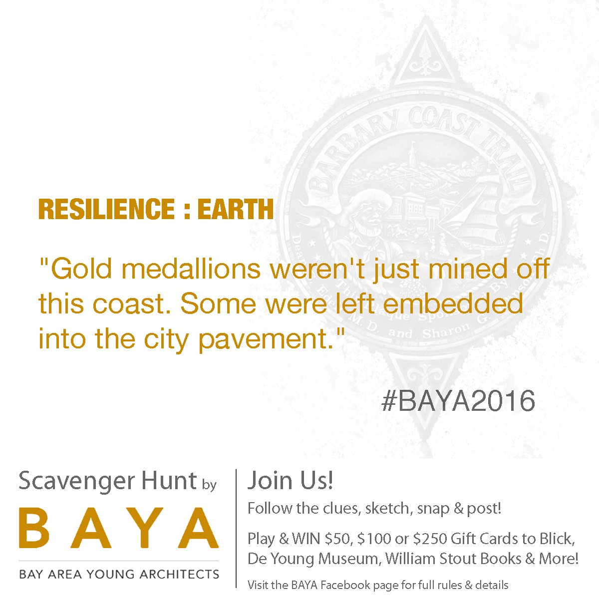 BAYA_AIASF's tweet photo. #BAYA2016 Scavenger Hunt clues! See previous post and Facebook for rules. https://t.co/cQDI5k0oz2