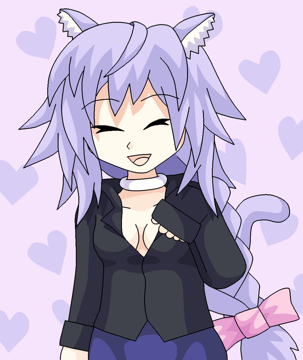 Neko Plutia with black shirt